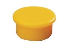 Magneetti dahle, rund, 13 mm, gul, pakke a 10 stk.