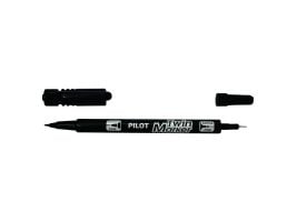 Permanent marker, Pilot BeGreen Twin Marker, ekstrafin/fin, sort, pakke a 10 stk