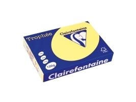 Farvet papir, Trophée, A4, 120g, 1207, påskeliljegul, pakke a 250 ark