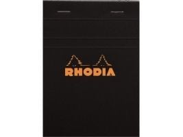 Rhodia 136009C, Bilde, Sort, A6, 80 ark, Linjerte ark, Mykt omslag foran og hardt omslag bak