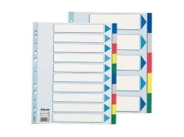 Esselte Hakemisto PP A4+, Tyhjä välilehtihakemisto, Polyvinyylikloridi (PVC), A4 Maxi, 245 mm, 297 mm, 1 kpl