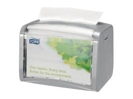 Tork Xpressnap Tabletop - Serviettdispenser - Størrelse 20.1 x 15 cm - Høyde 15.5 cm - lysegrå