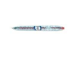 Pilot B2P Gel, Kuulakärkikynän kiinnitys painamalla paikalleen, Punainen, Läpinäkyvä, Punainen, Muovi, 0,5 mm, 0,32 mm