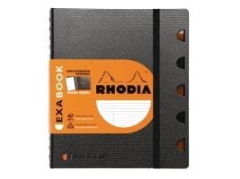 Notesbog Rhodia Exabook, A5+, linjeret, 80 ark, 80 g, med 5 faner