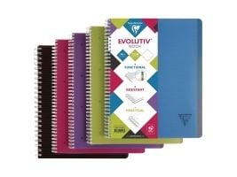 Notesbog, Clairefontaine Linicolor, Evolutiv, A4, linjeret