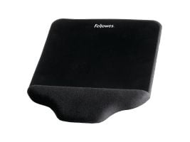 Musmatta Fellowes® Plush Touch skum svart med handledsstöd