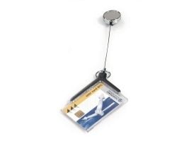 Durable DELUXE PRO, Uttrekkbar merkesnelle, Landskap/portrett, Akryl, Antrasitt, 80 cm, 5,4 cm