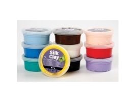 Silk Clay standard, 40 g, pakke med 10 farver