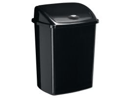 Affaldsspand, CEP, med svinglåg, 50 l, sort