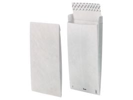 BONG DuPont Tyvek E4 - Konvolutt - utbyggbar - 305 x 406 mm - firkantet - åpen ende - selvklebende (Peel & Seal) - slitemotstandig - hvit - pakke a...