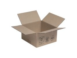 Standardkartong, 1-lagers, HxBxD 110 x 200 x 200 mm, 25 st/fp