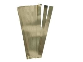 Flettestrimler 15 mm, guld, pakke a 100 stk.