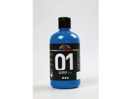 Akrylmaling A-Color 01 - blank, primærblå, 500 ml