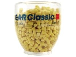 3M E-A-R Classic Earplugs, Refill Bottle, PD-01-001, Gjenbrukbar øreplugg, In-ear, Gult, Trådløs, 31 dB, Polyvinylklorid (PVC)