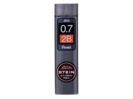 Stifter, Pentel Ain Stein High Polymer, 2B, 0,7 mm, pakke a 40 stk