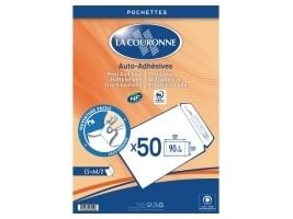 Konvolut La Couronne C5, 162 x 229 mm, 90 g, hvid, pakke a 50 stk.