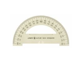 Vinkelmåler Linex, 180 grader, 10 cm, natur