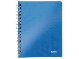 Notesbog, Esselte WOW, A5, linjeret, 80 ark, blå