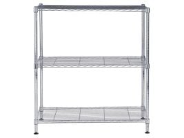 Reol alba chrome stål med 3 hylder medium