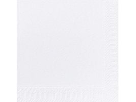 Servietter, Duni Finess, 3-lag, hvid, 33 x 33 cm, pakke a 250 stk