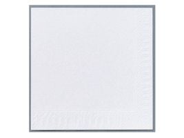 Servietter, Duni Finess, 3-lag, hvid, 40 x 40 cm, pakke a 250 stk