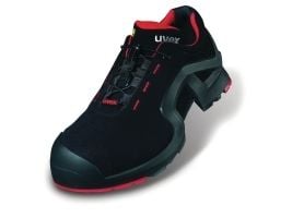 Uvex 85162, Unisex, Vuxen, Säkerhetsskor, Svart, Röd, ESD, S3, SRC, Snabb-skosnören