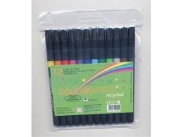 Miljøvenlige tuscher Colourworld kierrätetty - (12 stk.)