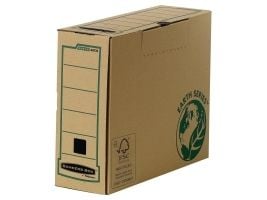 Fellowes BANKERS BOX EARTH arkivboks, brun (B) 100mm laget av 100% resirkulert papp, med låsbar klaff, - 1 stk (4473102)