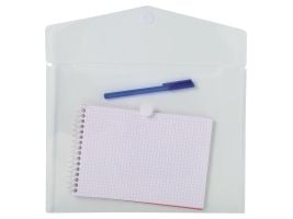 D/mappe Exacompta velcro A4 klar (pakke a 5 stk.)