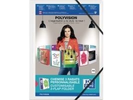 ELBA Polyvision - 3-flikhållare - för A4 (210 x 297 mm) - opak vit