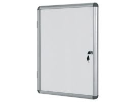 Opslagsskab glasskab Bi-Office med whiteboard til 9 x A4 ark