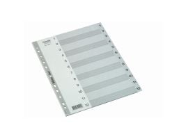 Rekisteröi Bantex Strong-Line® A4 grå 1-12