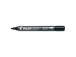 Pysyvä tussi Pilot SCA 100, pyöreä, musta