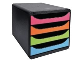Exacompta BIG-BOX Classic A4+ - Skuffskap - 4 skuffer - harlequin