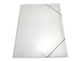Elastikmappe plast petter, 3-klap, a3, pakke a 10 stk.