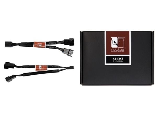 Noctua NA-SYC1 - Viftestrømkabel - 4-pin mini-strømkontakt (hunn) til 4-pin mini-strømkontakt (hann) - 11.5 cm - for Noctua NF-A14, P14R redux-1500...