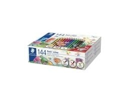 Farveblyanter Staedtler Noris® colour 187 - klassesæt med 144 stk. inkl. blyantspidsere