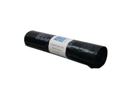 Affaldssække, PolyBLUE, genbrugsplast, 40 my, sort, 25 poser, 125 l