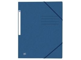 Elastisk mapp Oxford Top File+, 3-flik, A4, blå