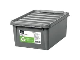 Opbevaringskasse, SmartStore Recycled 15, 40 x 30 x 18 cm, grå, 14 L