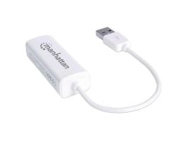 Verkkosovitin manhattan usb 2.0, valkoinen