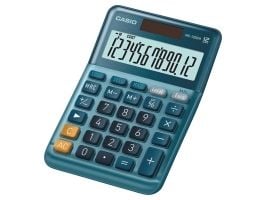 Casio MS-120EM - Skrivbordskalkylator - 12 siffror - batteri, solcellspanel - blå