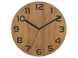 Seinäkello Unilux Palma Bamboo, 30 cm