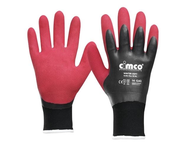 Cimco 141241, Korjaamokäsineet, Musta, Punainen, L, EUE, Aikuinen, Unisex