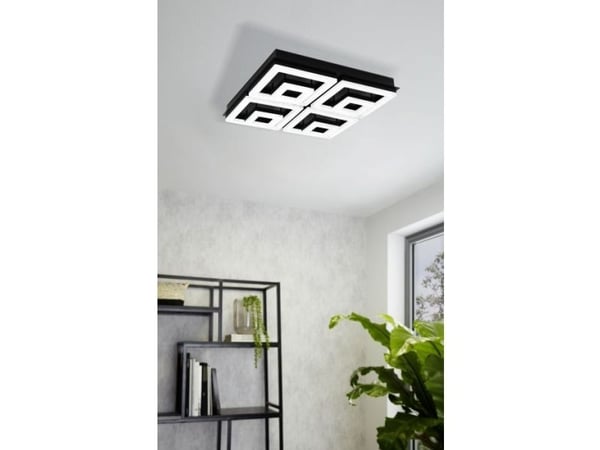EGLO Fradelo 1, LED, 5500 lm, IP20, Sort, Hvit