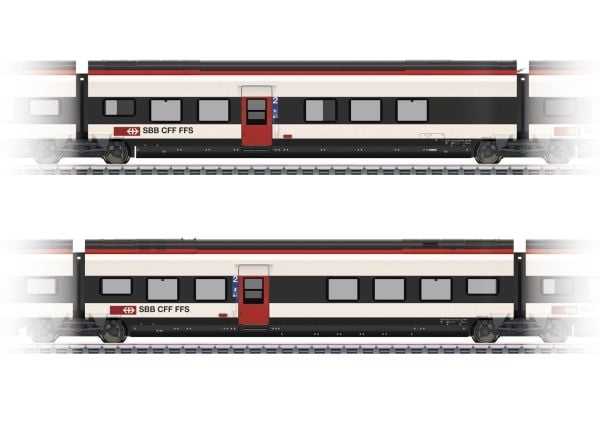 Märklin Add-On Car Set 2 for the Class RABe 501 Giruno, HO (1:87), 15 år, 2 stykker