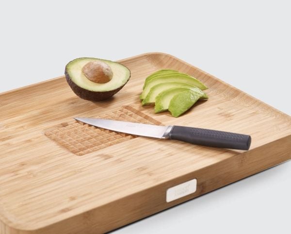 Joseph Joseph Cut&Carve, Rektangulær, Bamboo, Bamboo, Brødvarer, Kokt kjøtt, Frukt & grønsaker, Rått kjøtt, Mønster, 400 mm