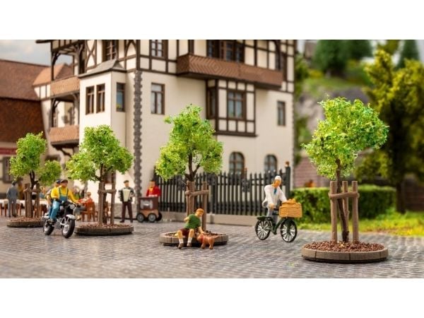 NOCH 21538, H0 (1:87)/TT (1:120), Brun, Grønn, 6 stykker