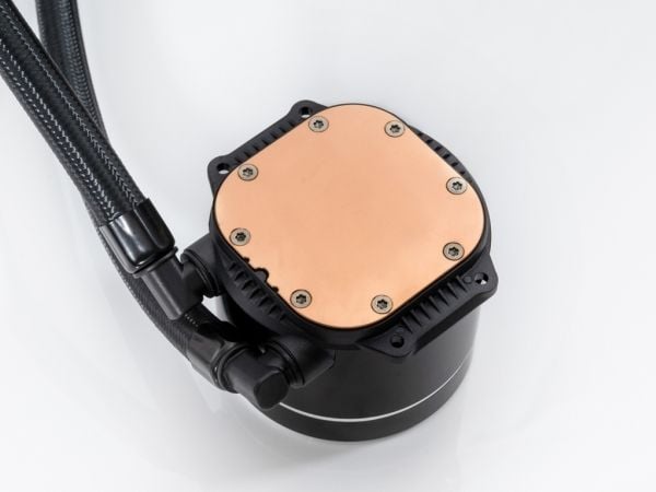 Bitspower Cyclops 240, Alt-i-ett væskekjøler, Sort, Sølv