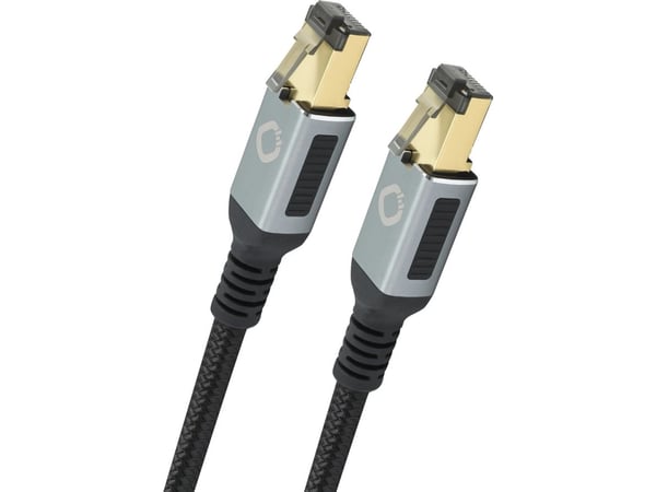 OEHLBACH D1C13353, 2 m, Cat8.1, RJ-45, RJ-45, Musta, Kulta